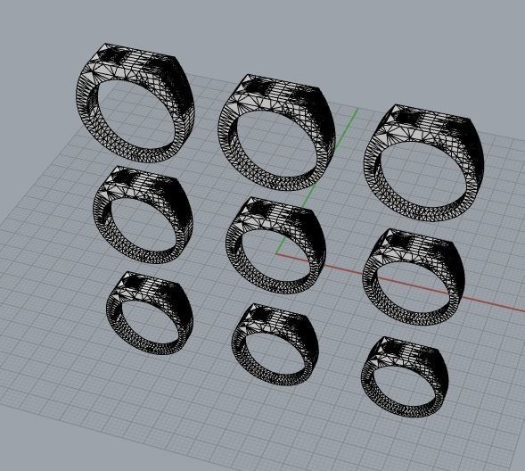 man ring for attracting women - 9 sizes 3D print model_10