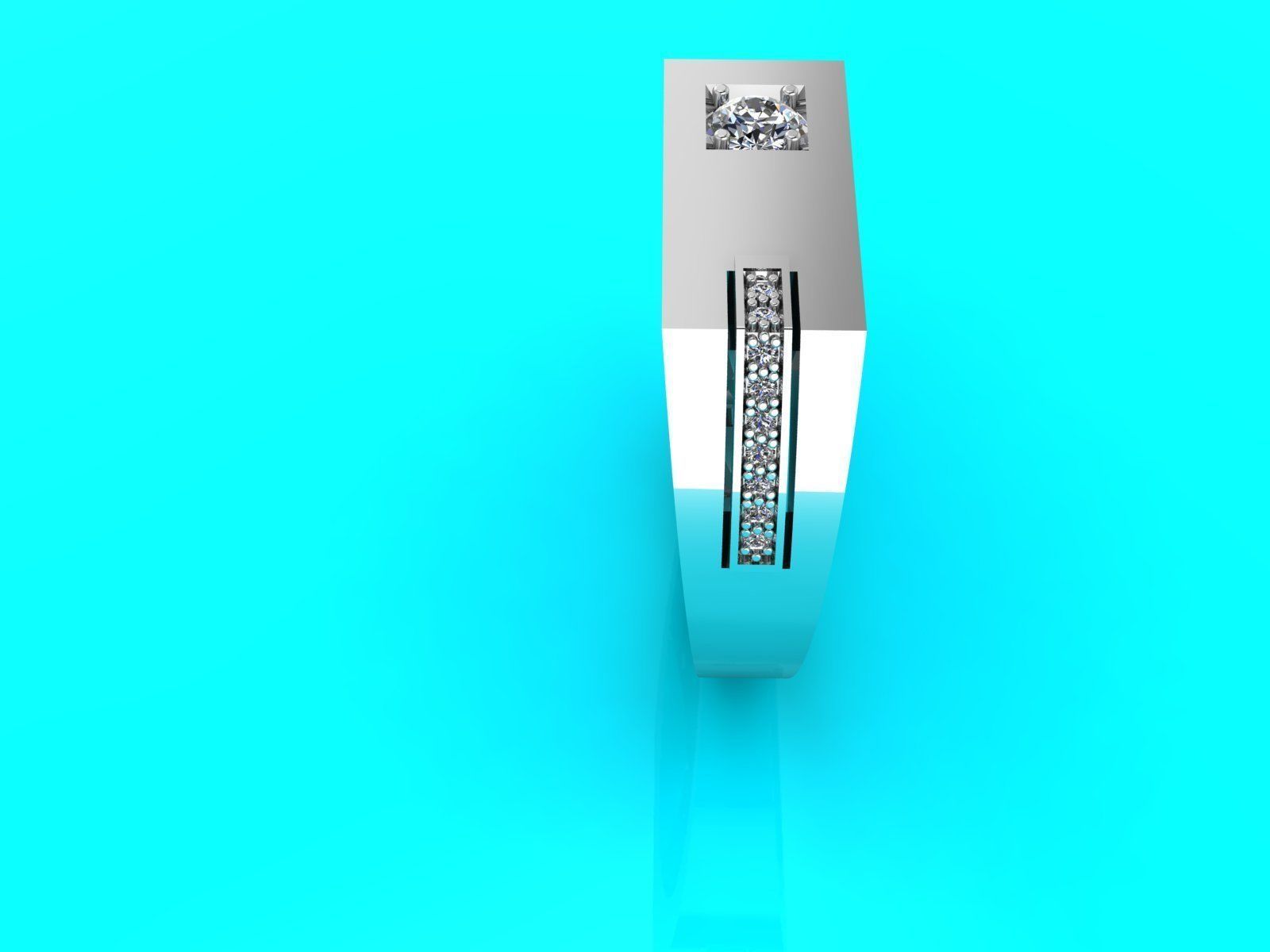 man ring for attracting women - 9 sizes 3D print model_3