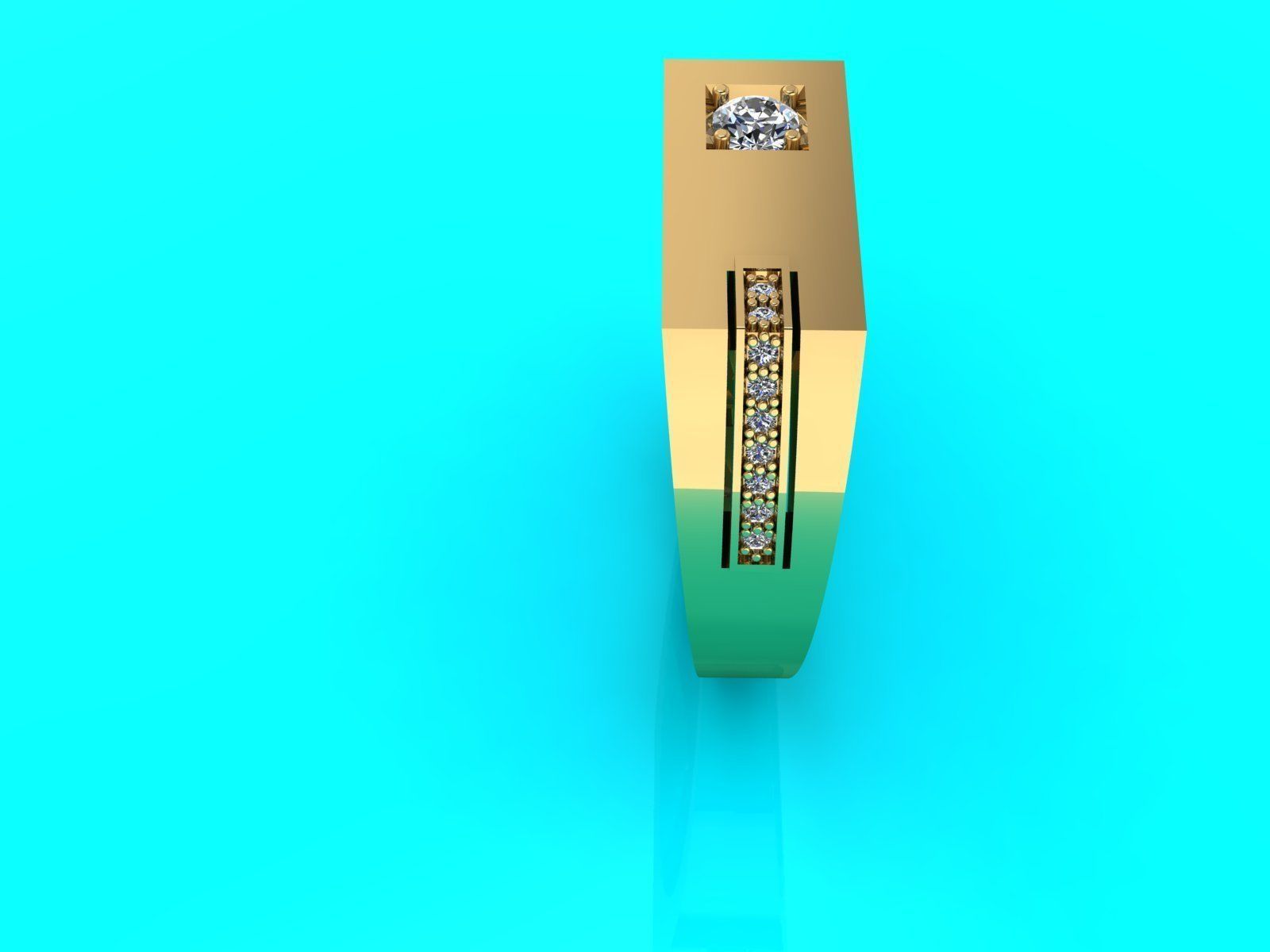 man ring for attracting women - 9 sizes 3D print model_7
