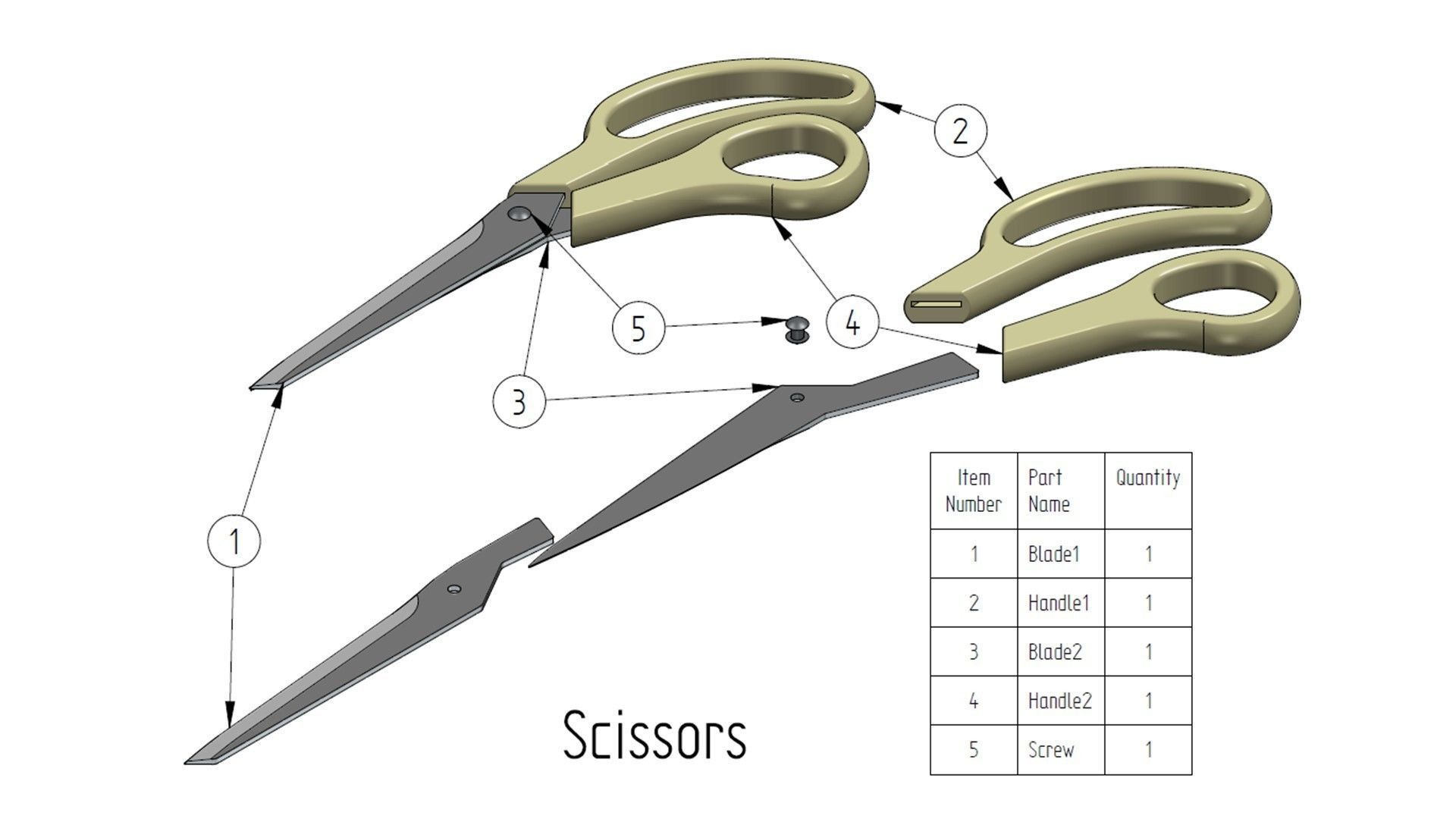 Scissors 3D model_5