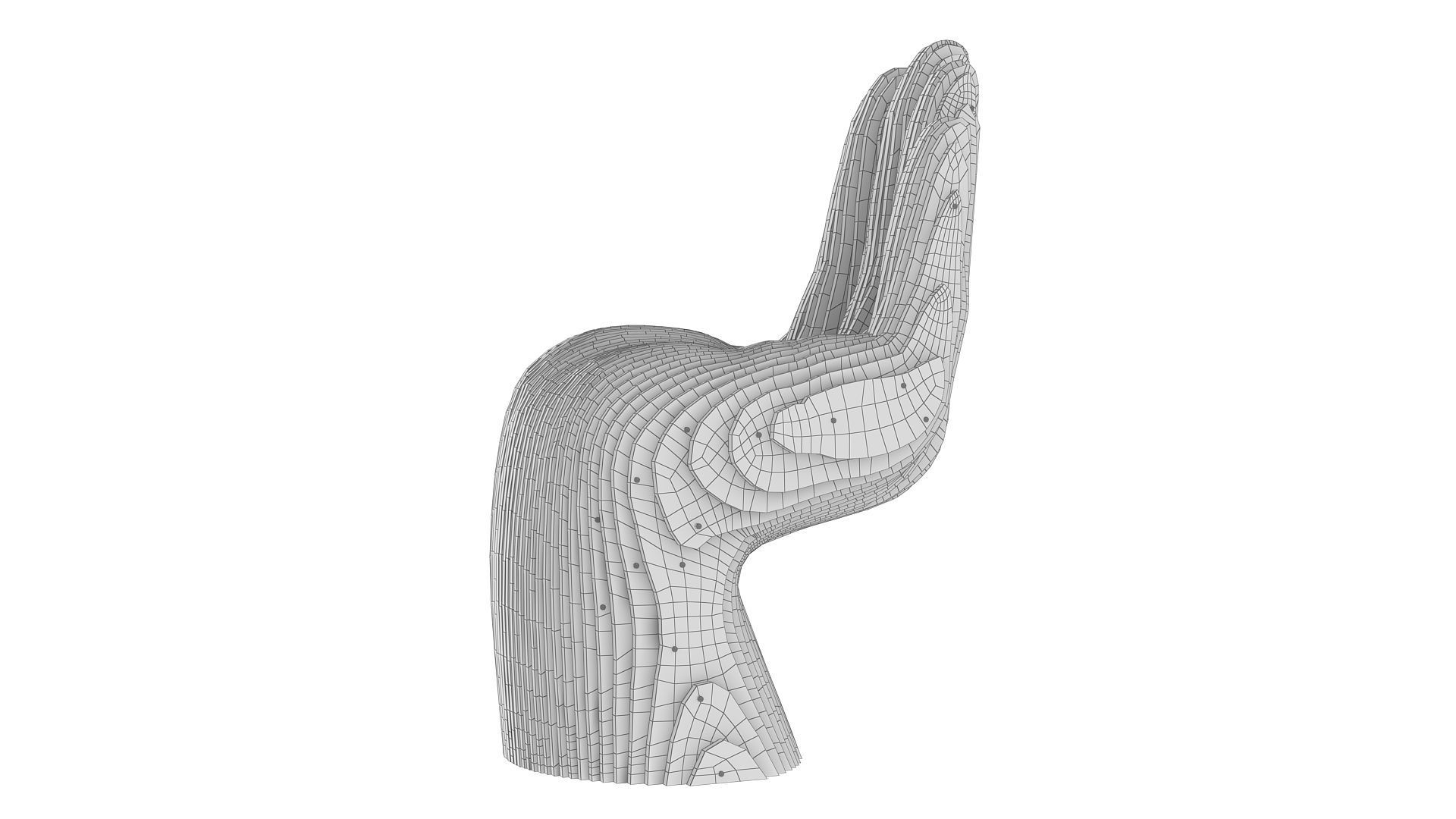 Parametric Hand Models 3D model_8