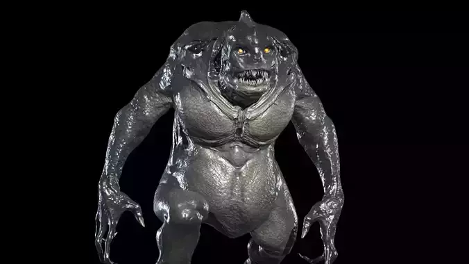 Fish Mutant Low-poly 3D model