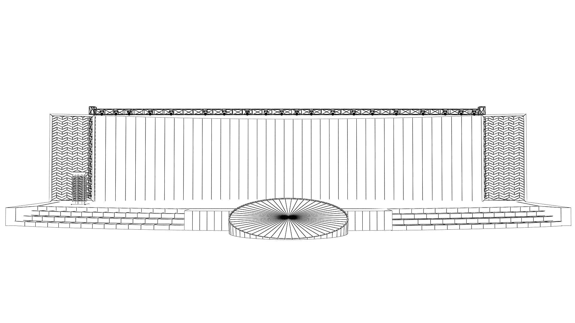 Event stage design 3D model_4