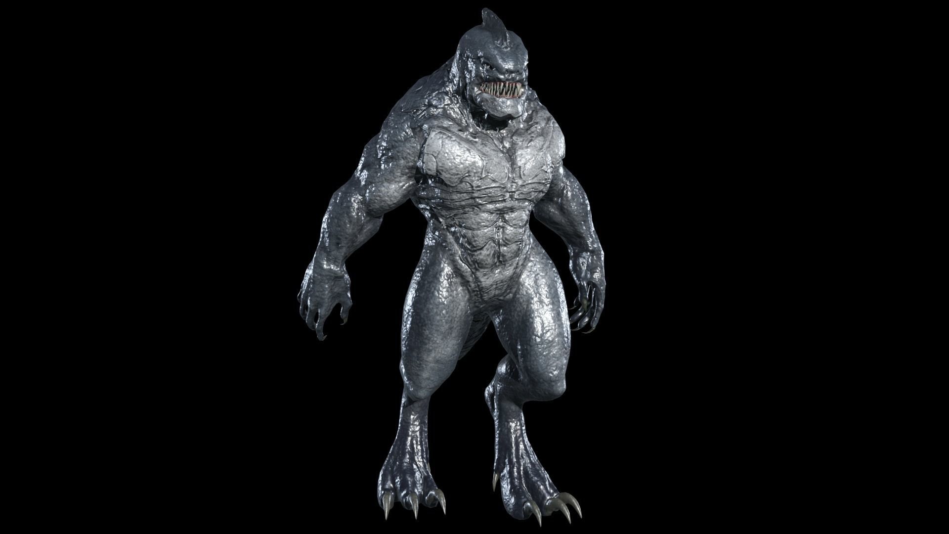 Fish Mutant 2 Low-poly 3D model_12