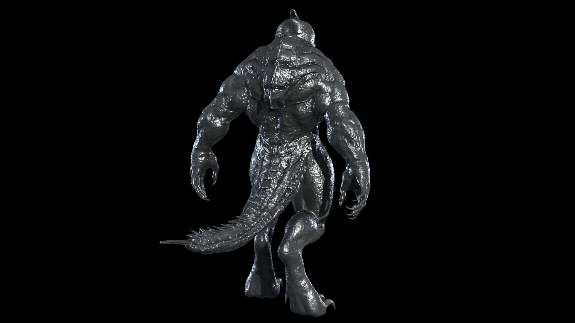 Fish Mutant 2 Low-poly 3D model_20