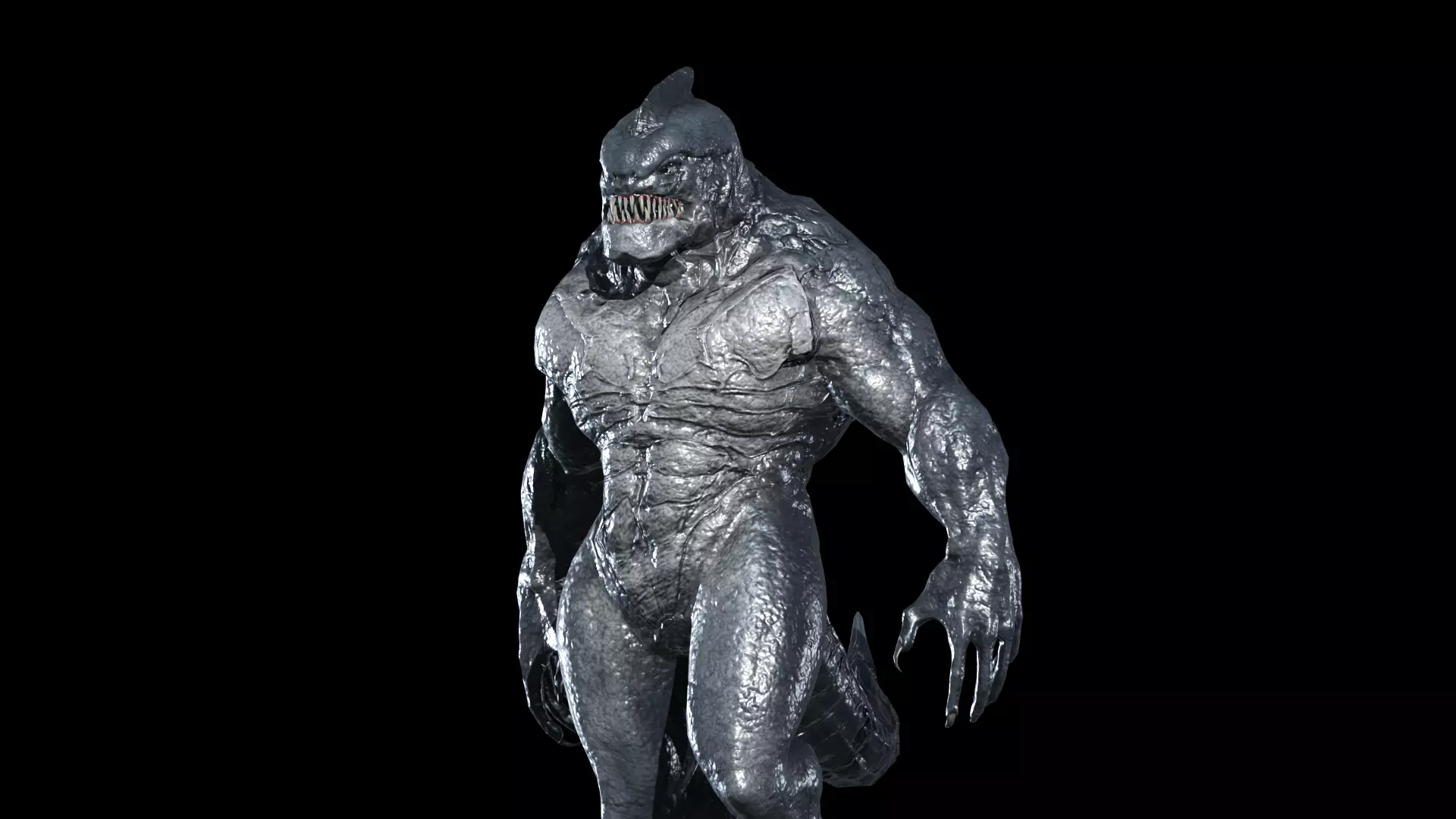 Fish Mutant 2 Low-poly 3D model_0