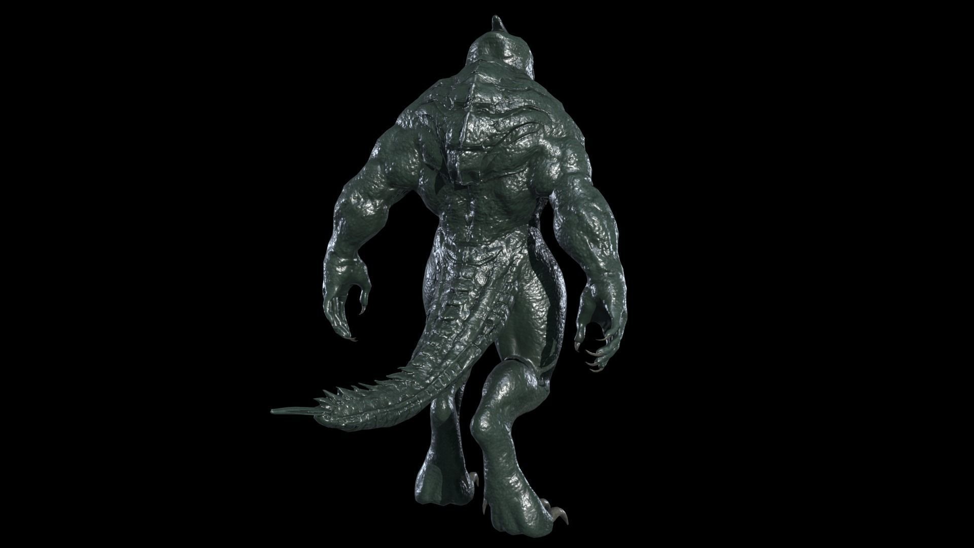 Fish Mutant 2 Low-poly 3D model_19