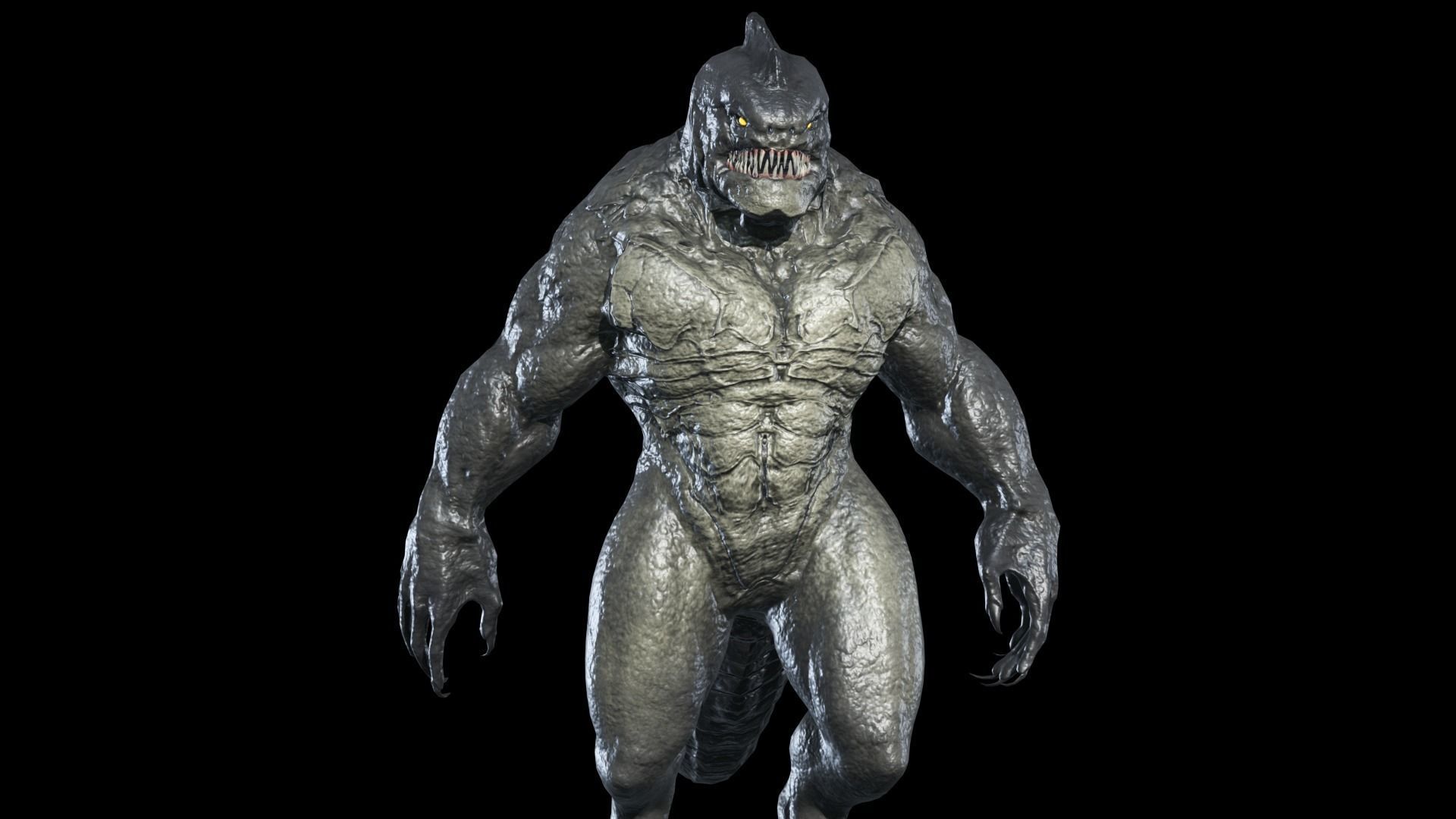 Fish Mutant 2 Low-poly 3D model_3