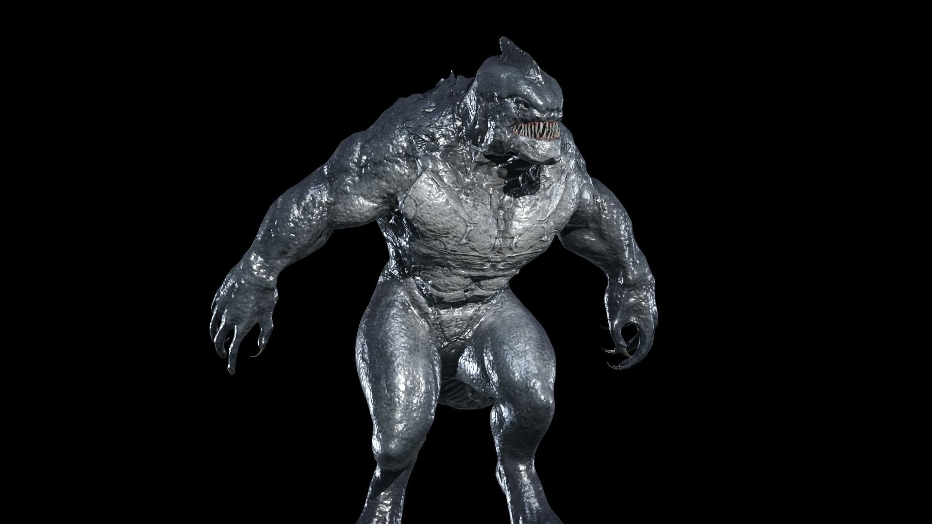 Fish Mutant 2 Low-poly 3D model_13