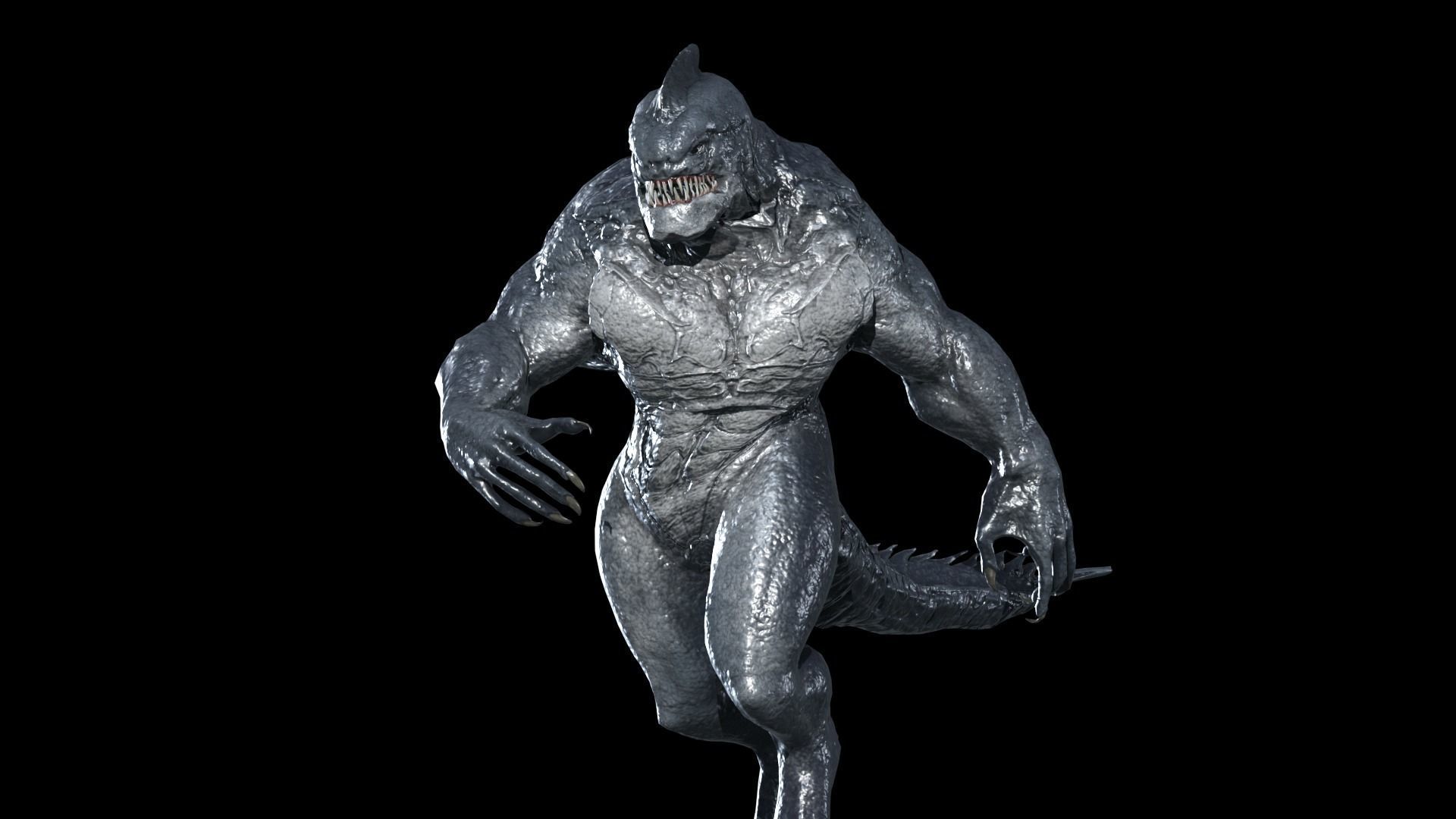 Fish Mutant 2 Low-poly 3D model_17