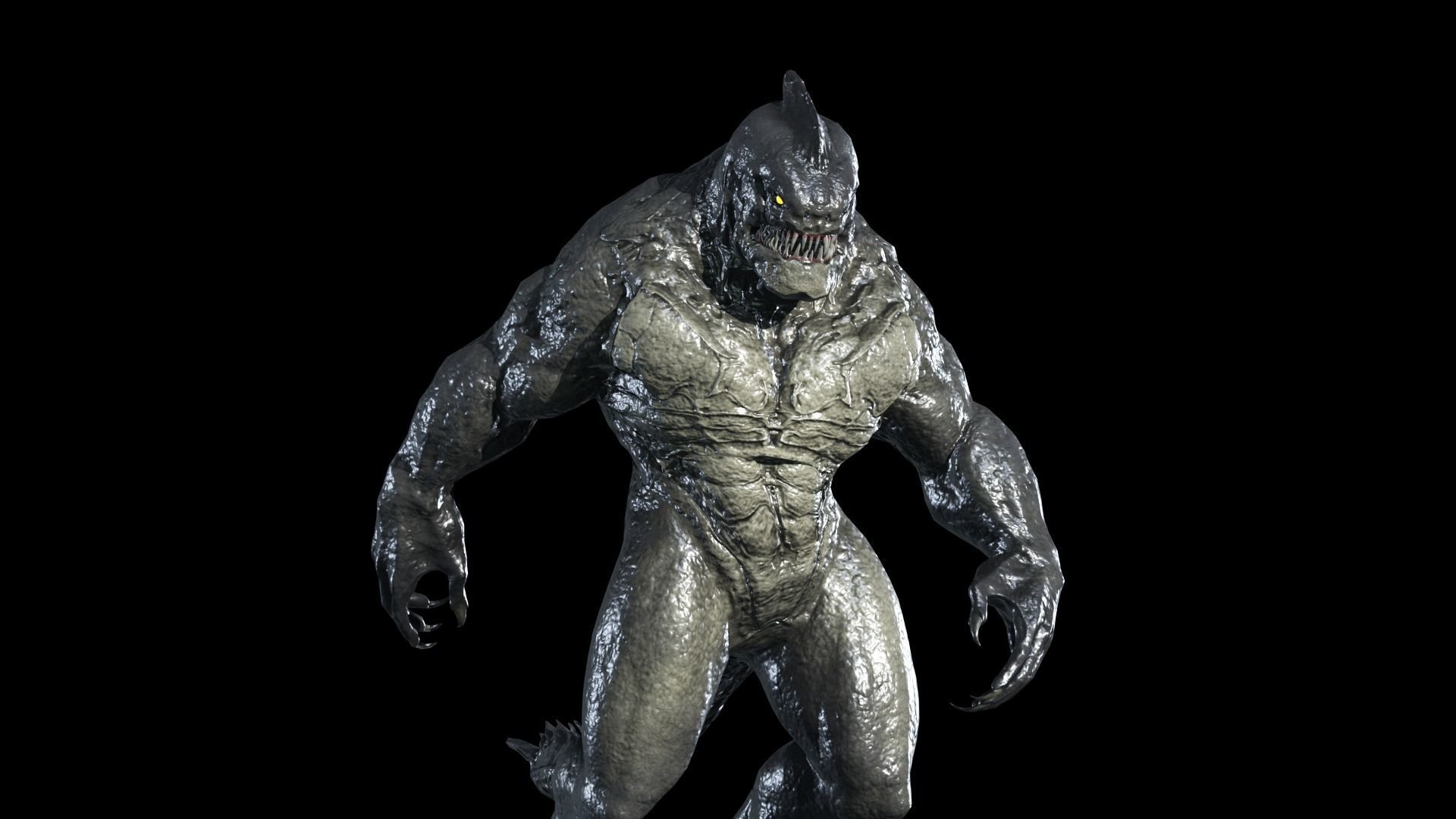 Fish Mutant 2 Low-poly 3D model_15