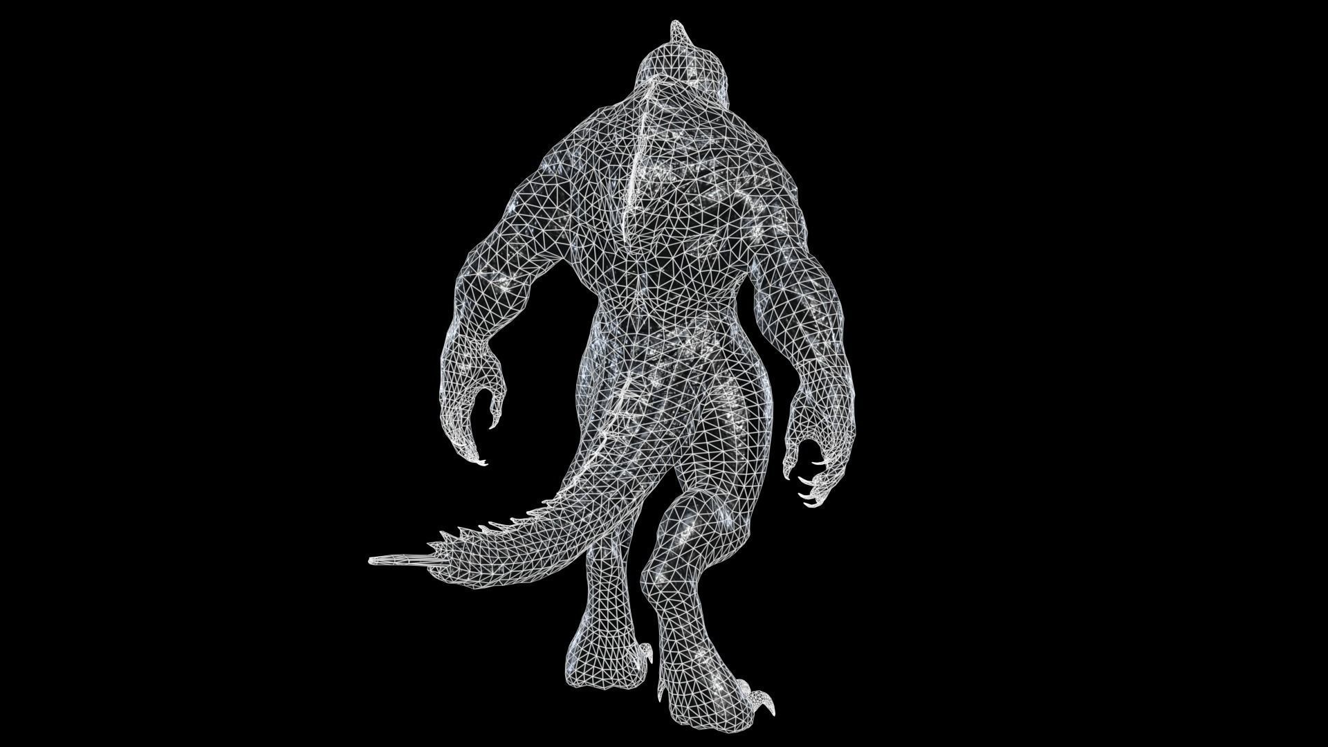 Fish Mutant 2 Low-poly 3D model_22