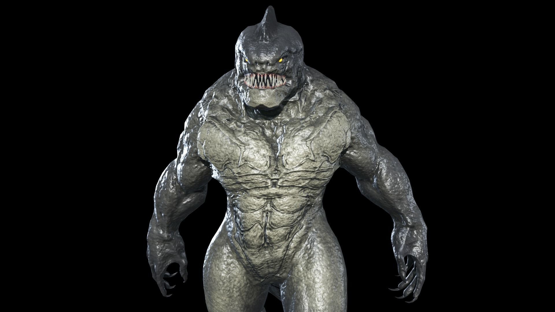 Fish Mutant 2 Low-poly 3D model_5