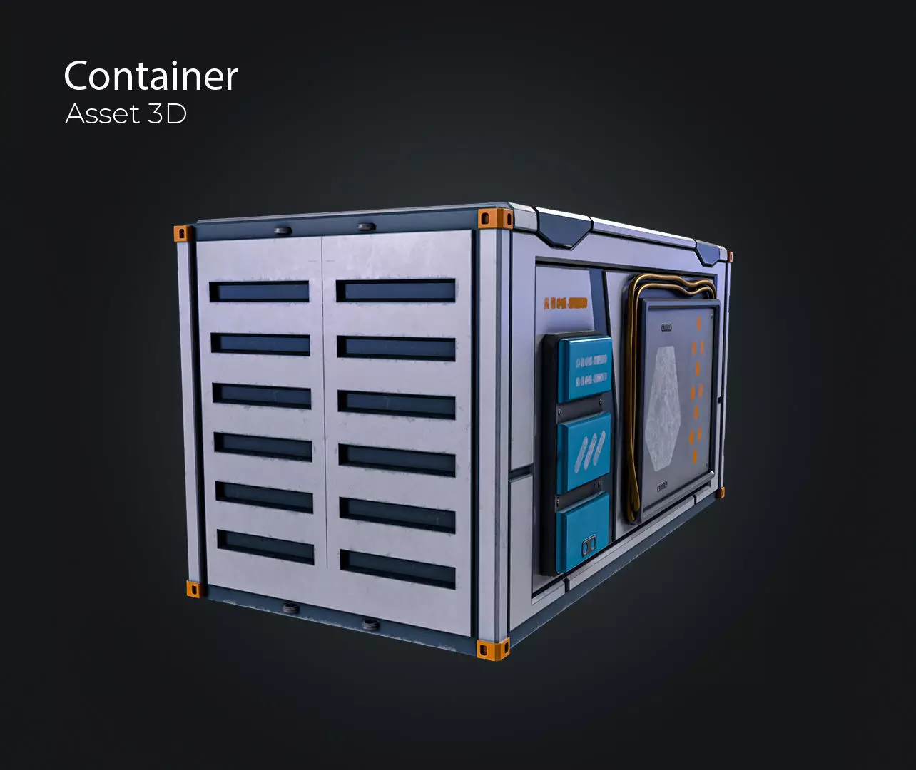 3D model Container V2 VR / AR / low-poly | CGTrader