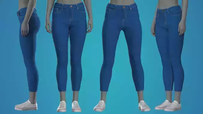 Blue Jean Fitted to Gen8 Body Mesh