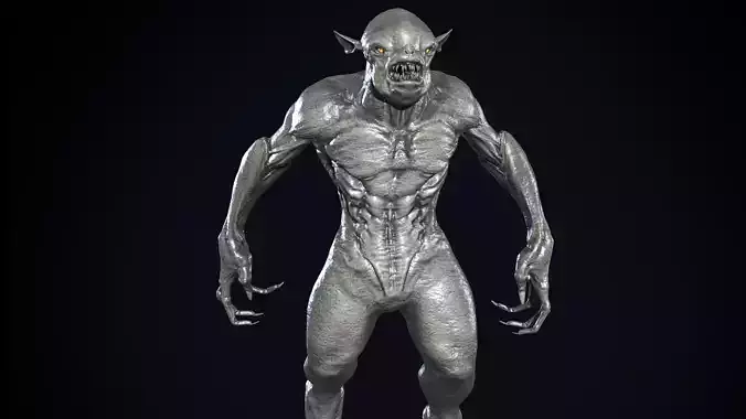 Monster Mutant Low-poly 3D model