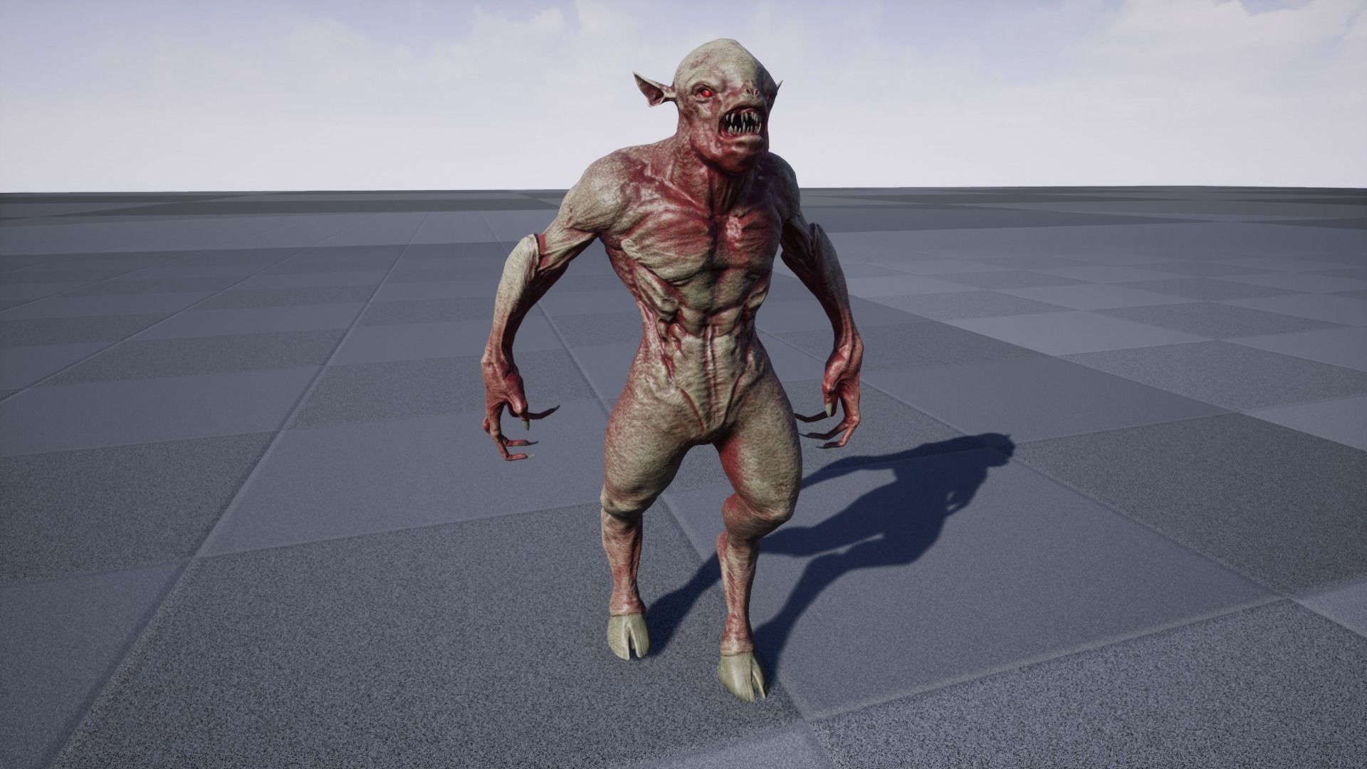 Monster Mutant Low-poly 3D model_24