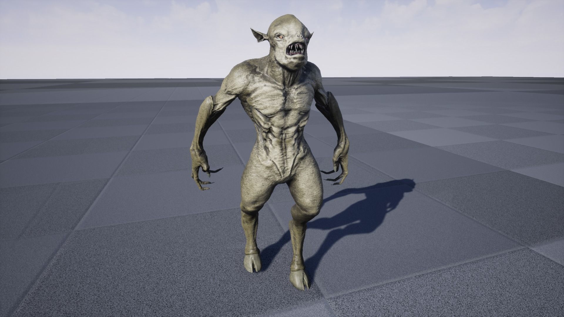 Monster Mutant Low-poly 3D model_23