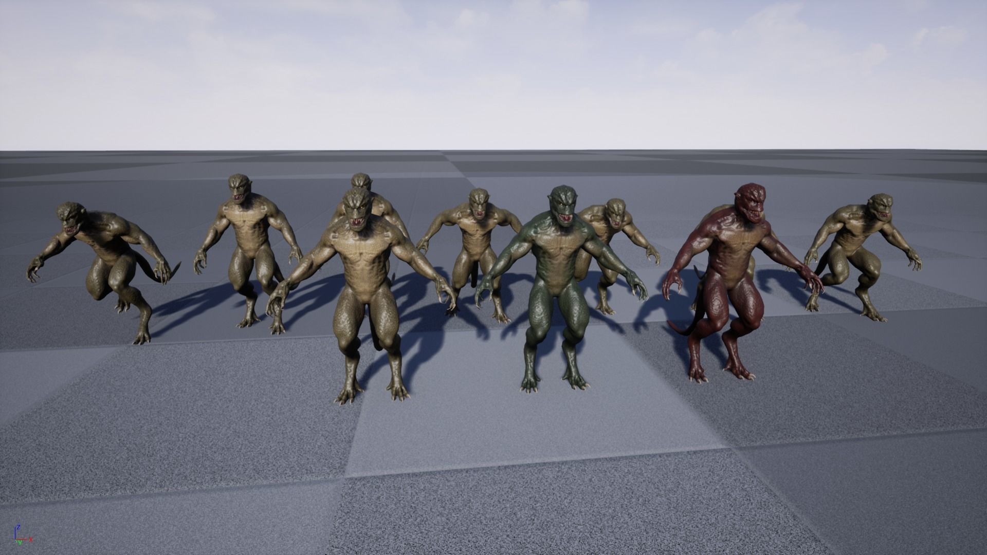 Reptile Mutant Low-poly 3D model_23