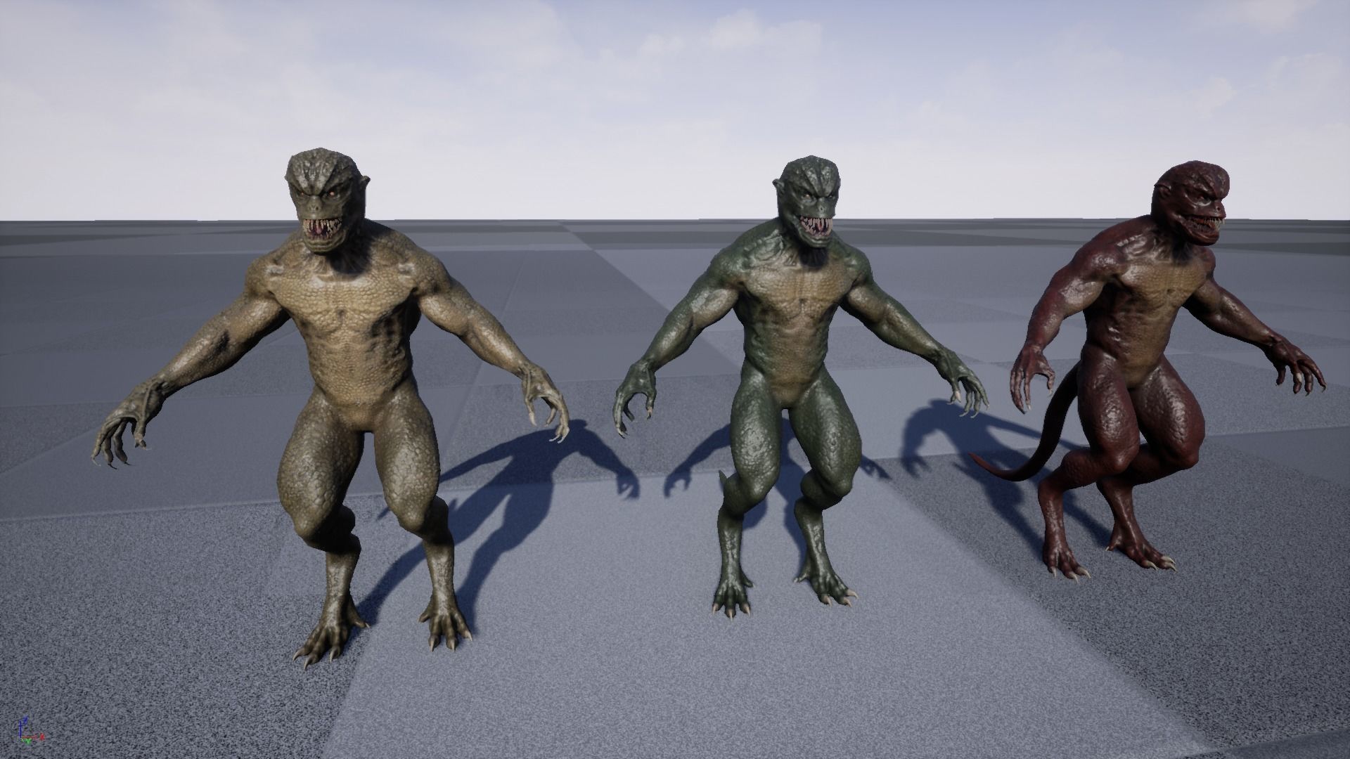 Reptile Mutant Low-poly 3D model_19