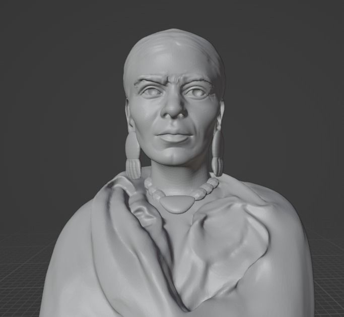 Frida Kahlo 3D print model_14