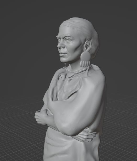 Frida Kahlo 3D print model_2