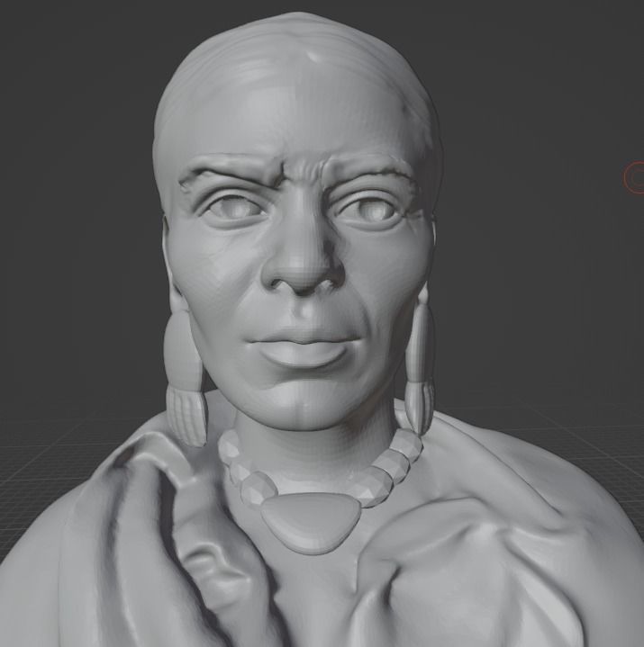 Frida Kahlo 3D print model_26