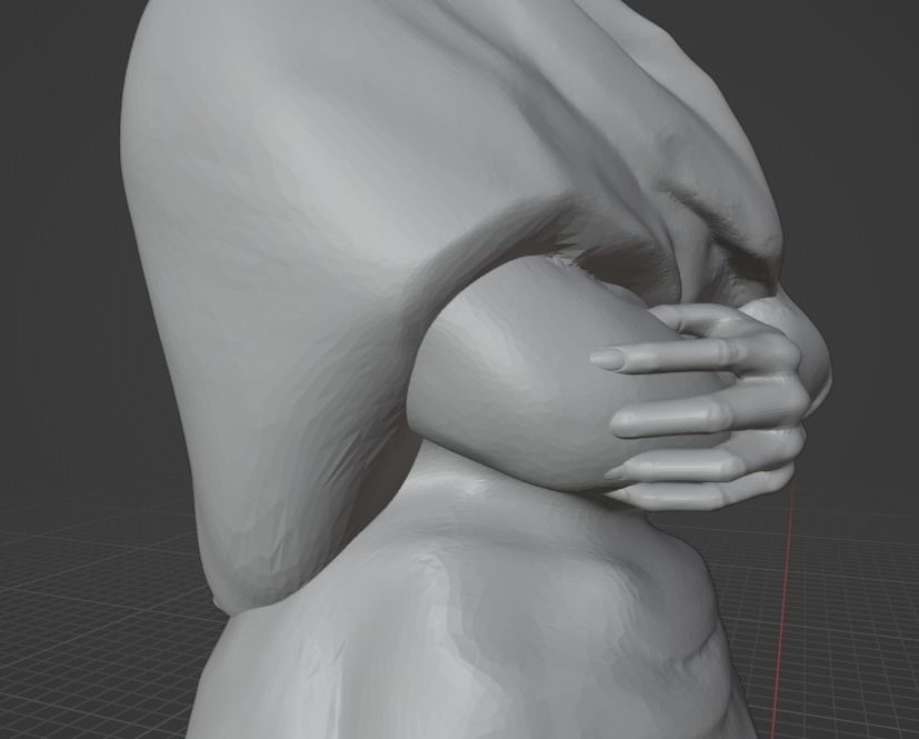 Frida Kahlo 3D print model_29