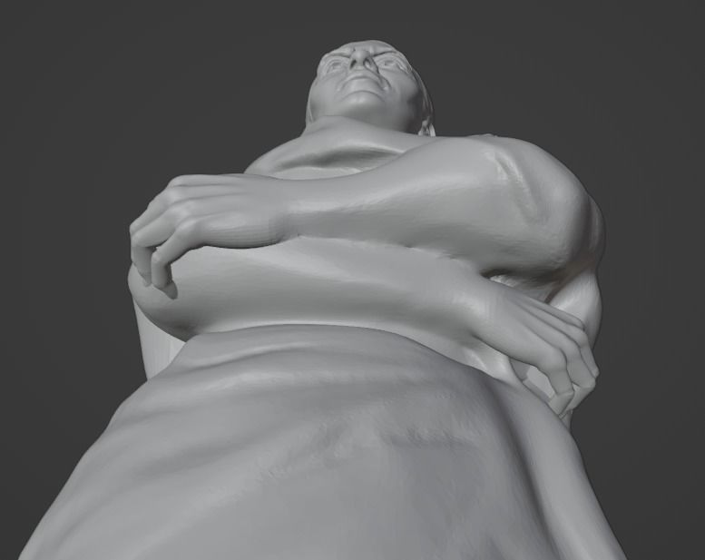 Frida Kahlo 3D print model_22