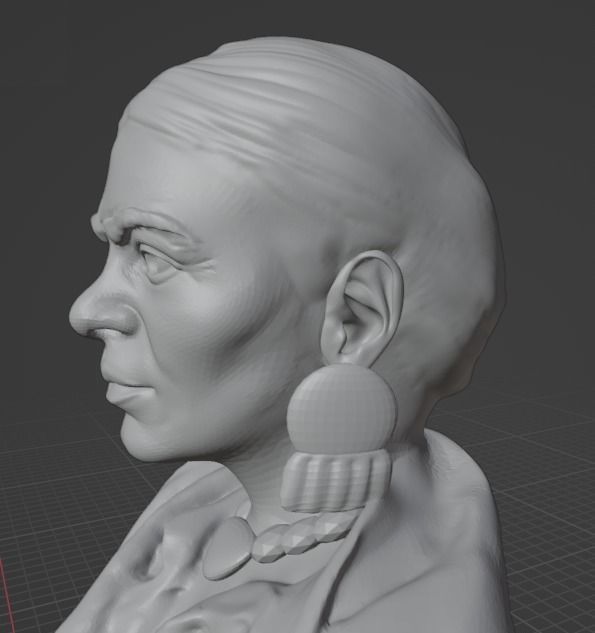 Frida Kahlo 3D print model_17