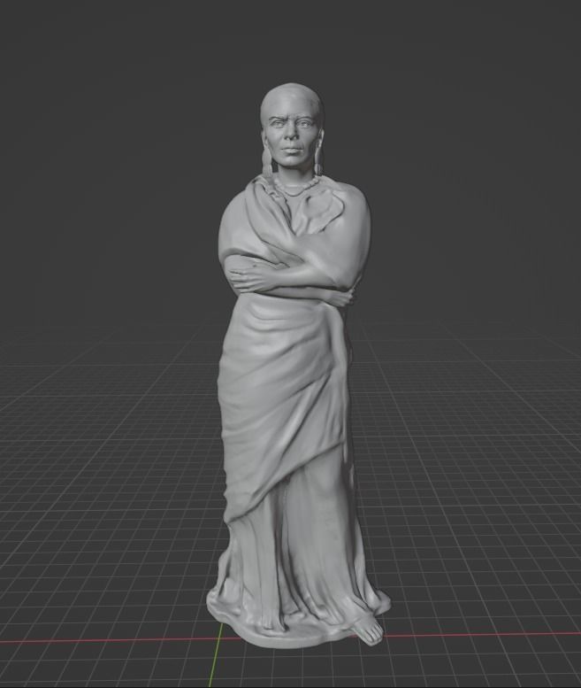 Frida Kahlo 3D print model_7