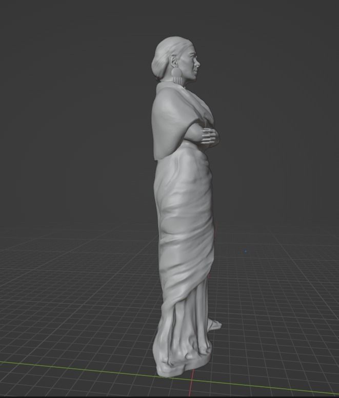Frida Kahlo 3D print model_3
