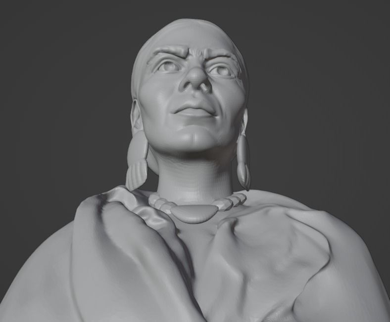 Frida Kahlo 3D print model_20
