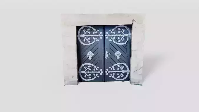 Medieval castle gate