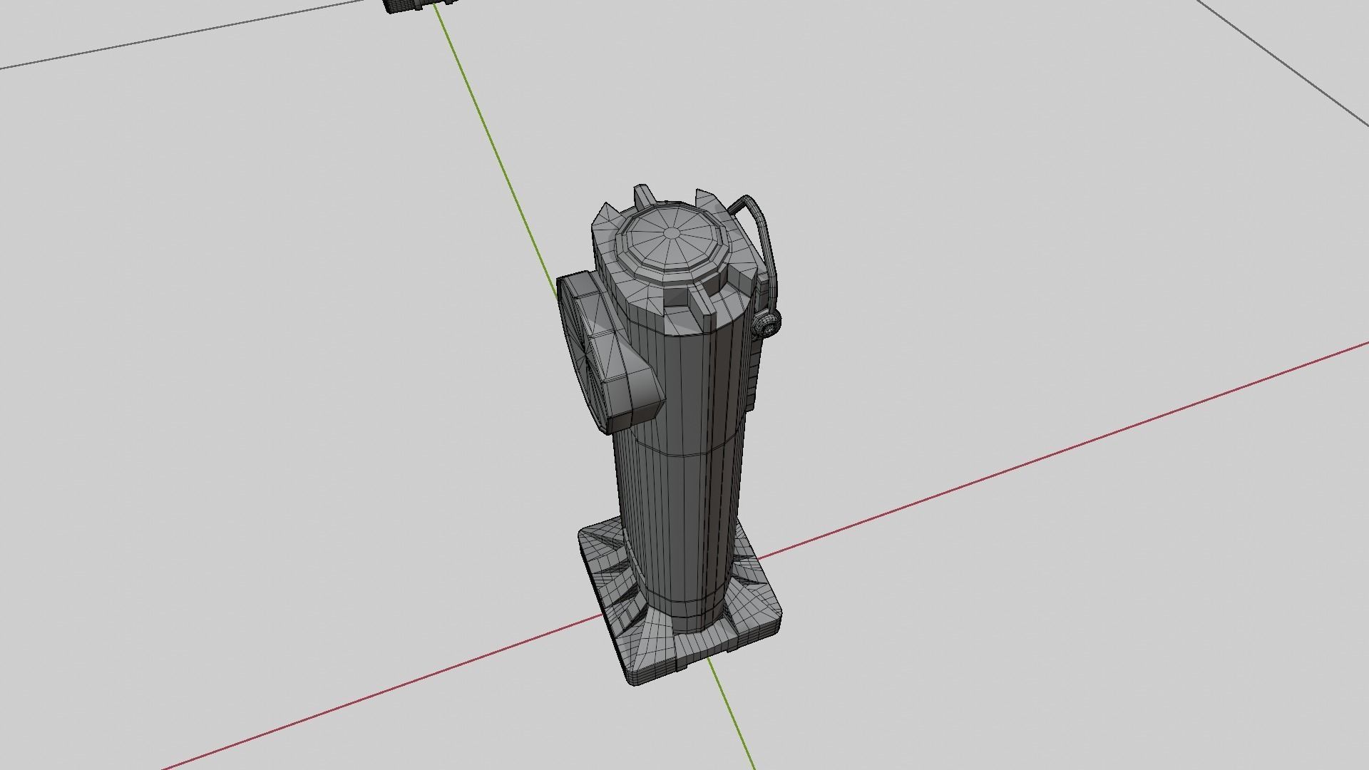 Right Angle Flashlight Low-poly 3D model_4