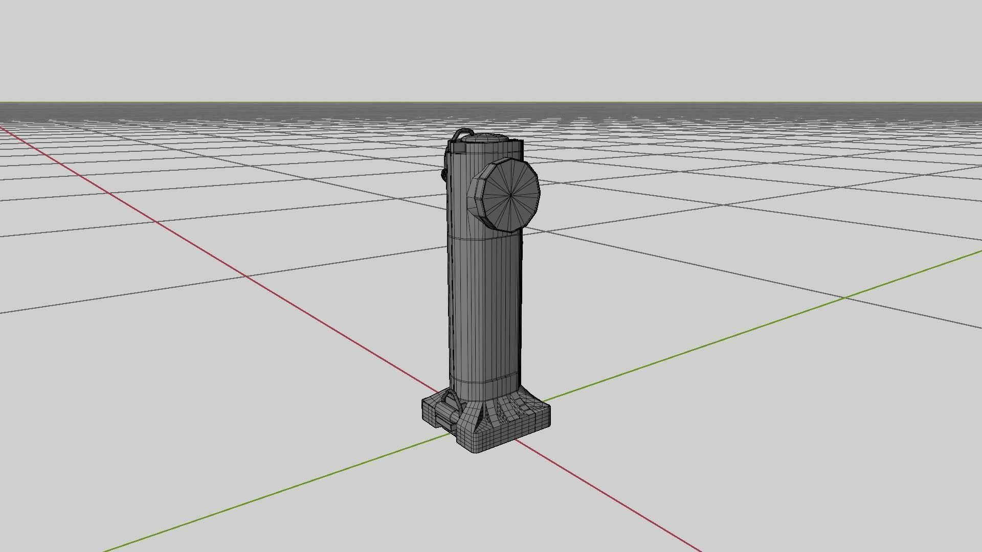 Right Angle Flashlight Low-poly 3D model_2