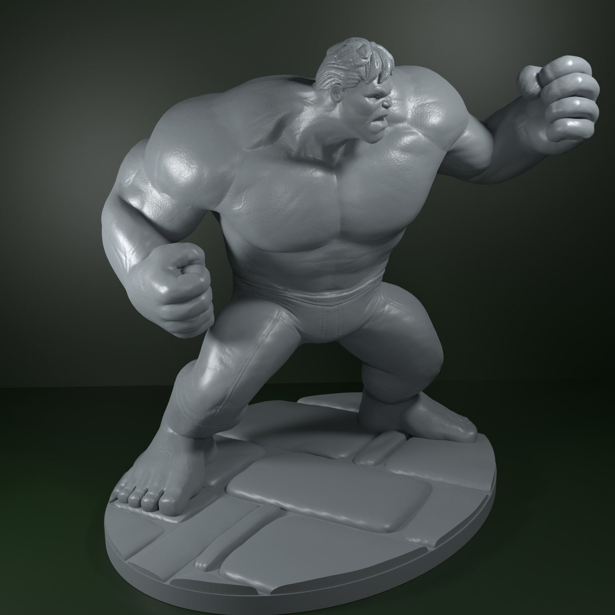 Hulk marvel 3D print model_11