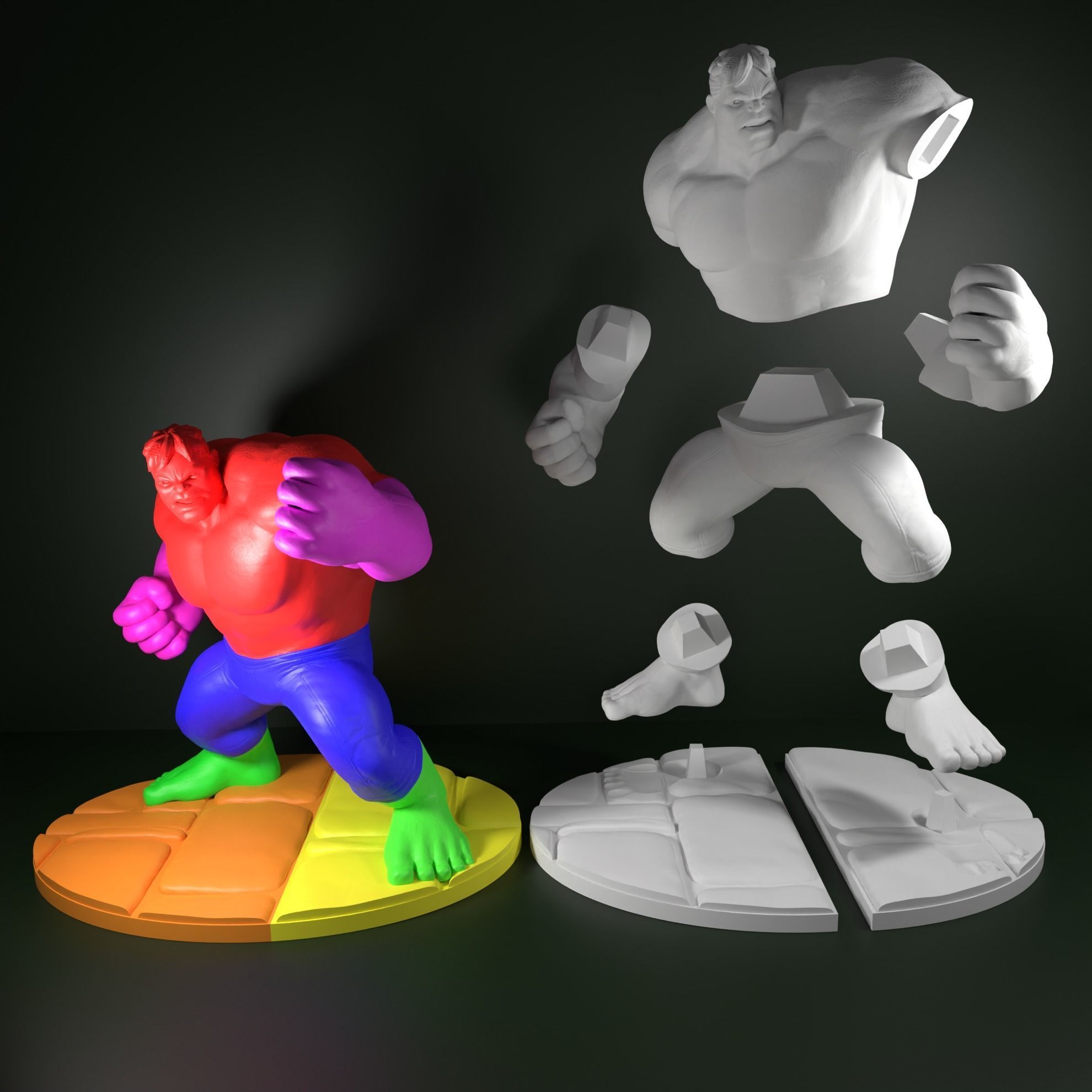 Hulk marvel 3D print model_14