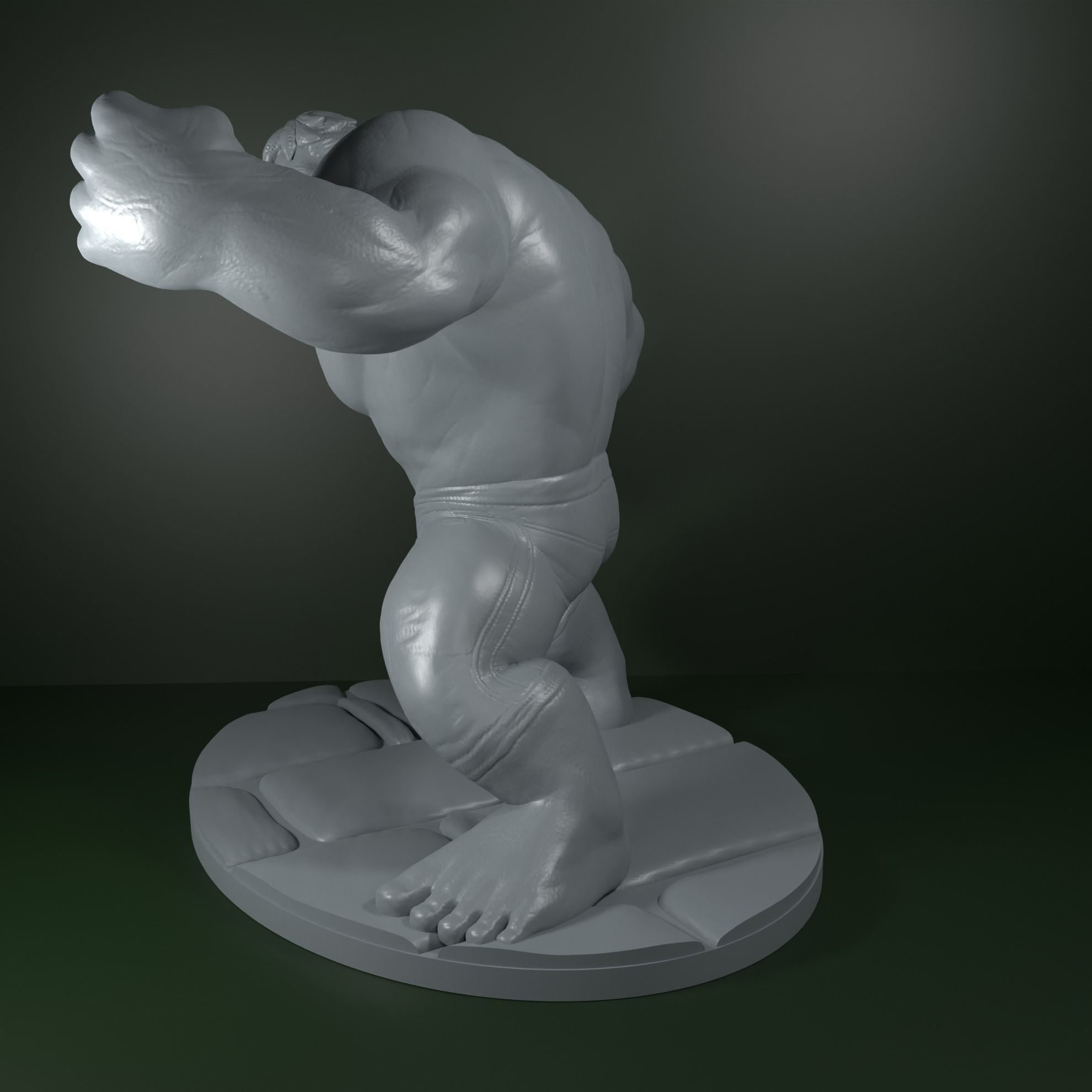 Hulk marvel 3D print model_3