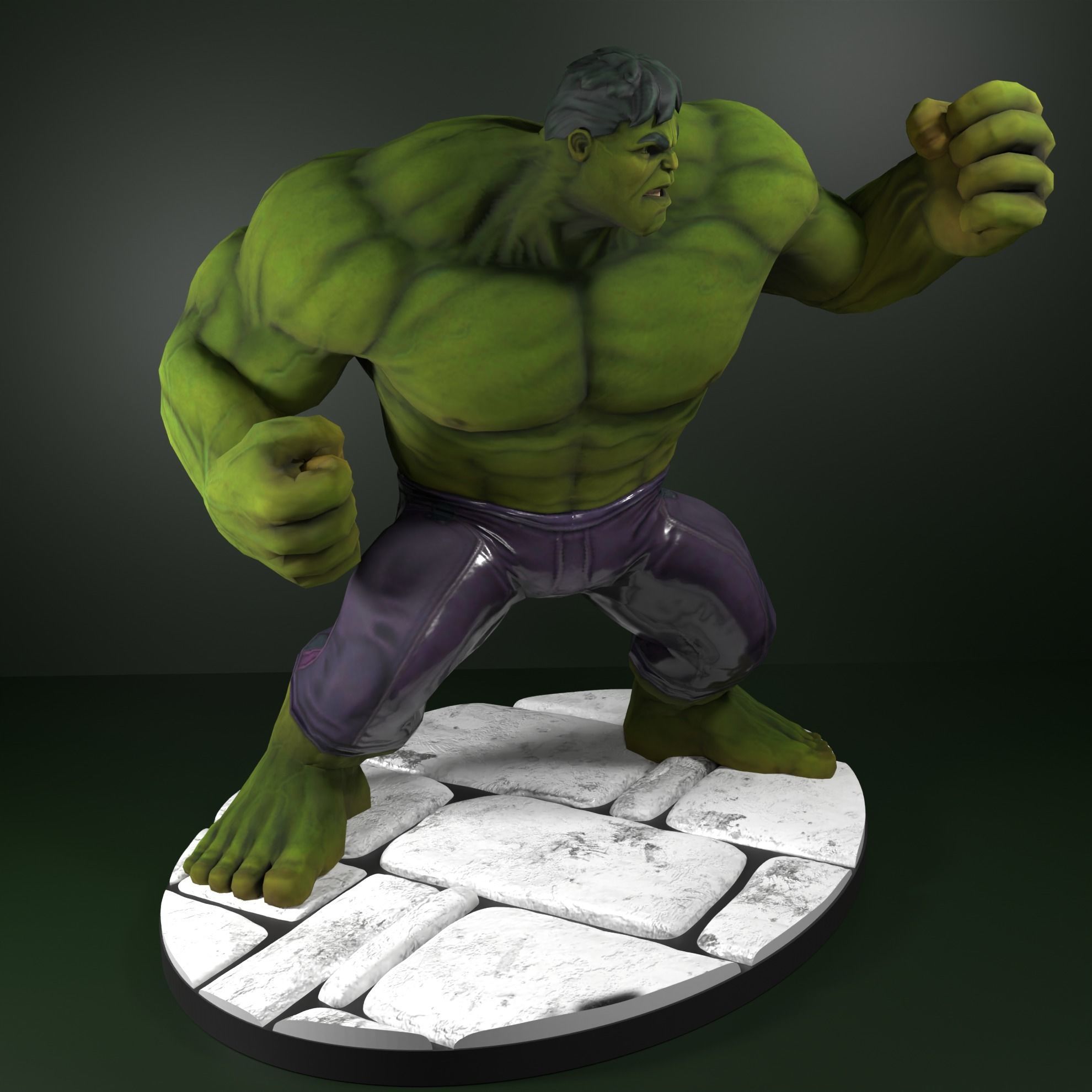 Hulk marvel 3D print model_10