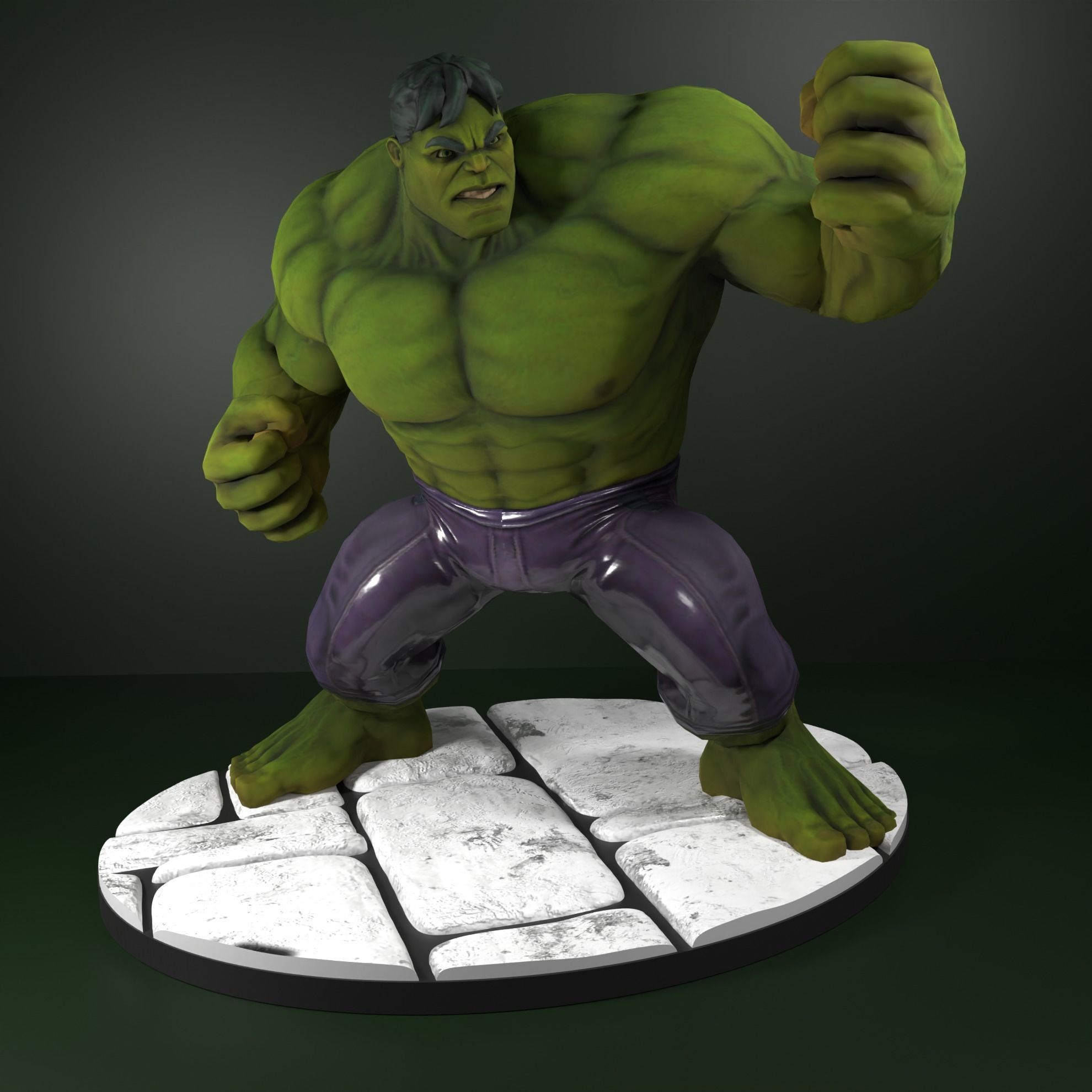Hulk marvel 3D print model_12