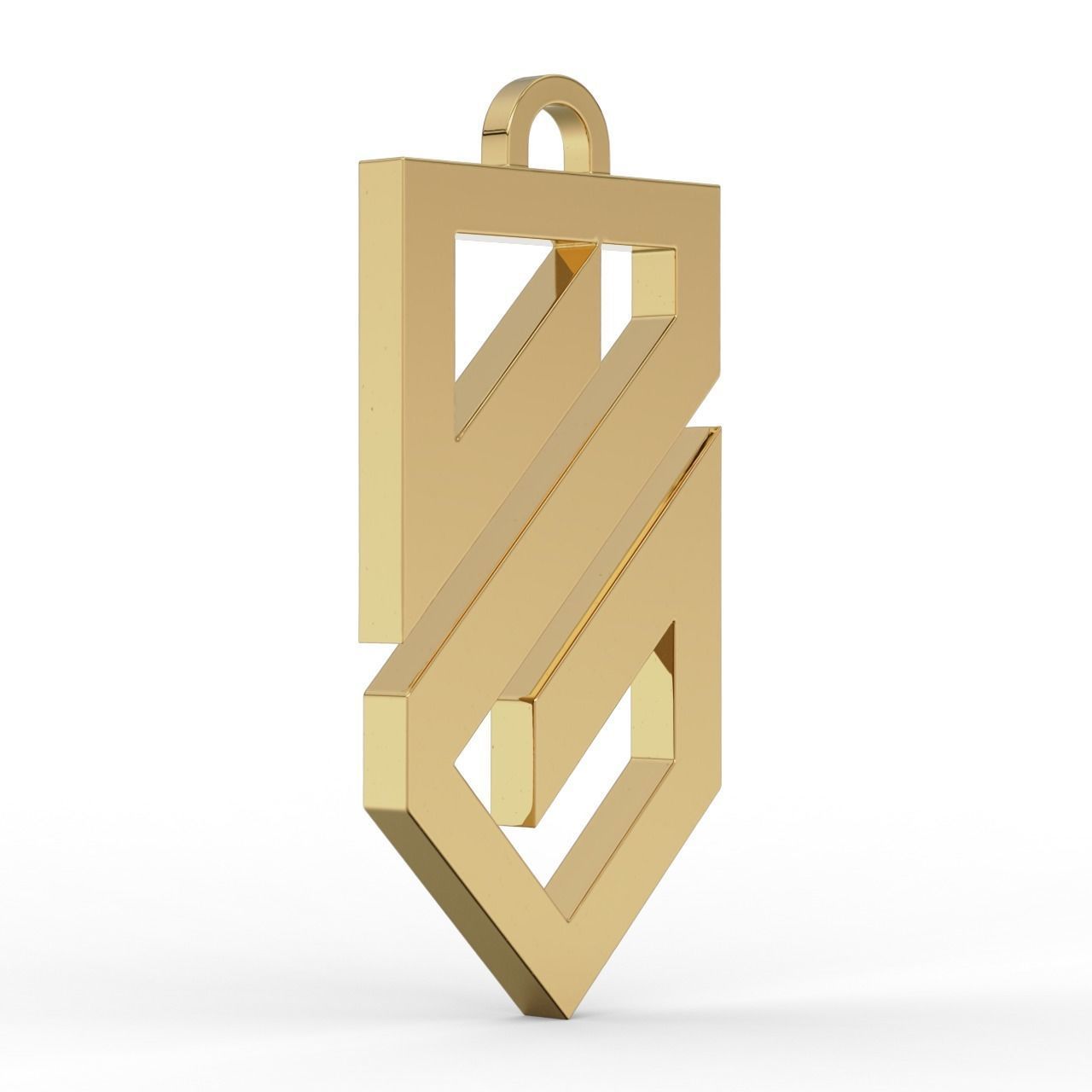 Pendant Logo of the Ukrainian troops of Azov  3D print model_7