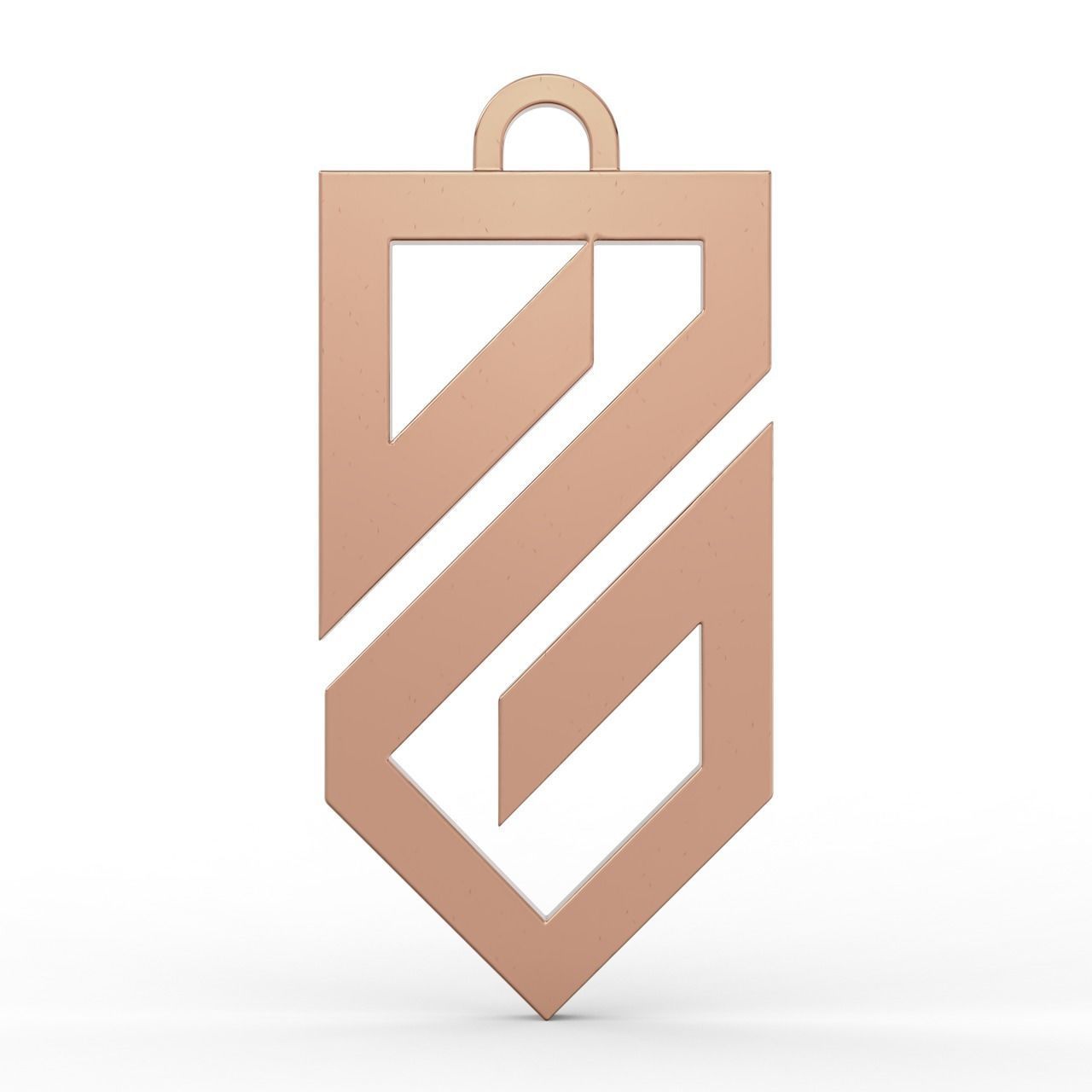 Pendant Logo of the Ukrainian troops of Azov  3D print model_3