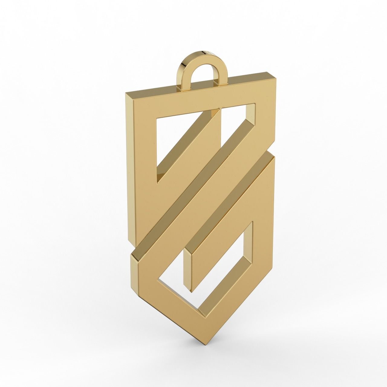 Pendant Logo of the Ukrainian troops of Azov  3D print model_5