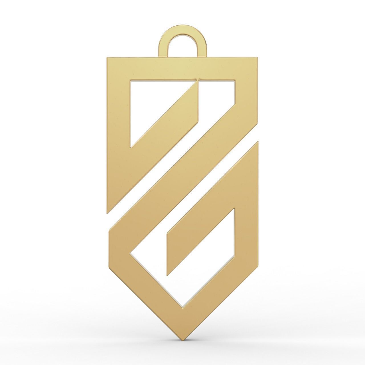 Pendant Logo of the Ukrainian troops of Azov  3D print model_2