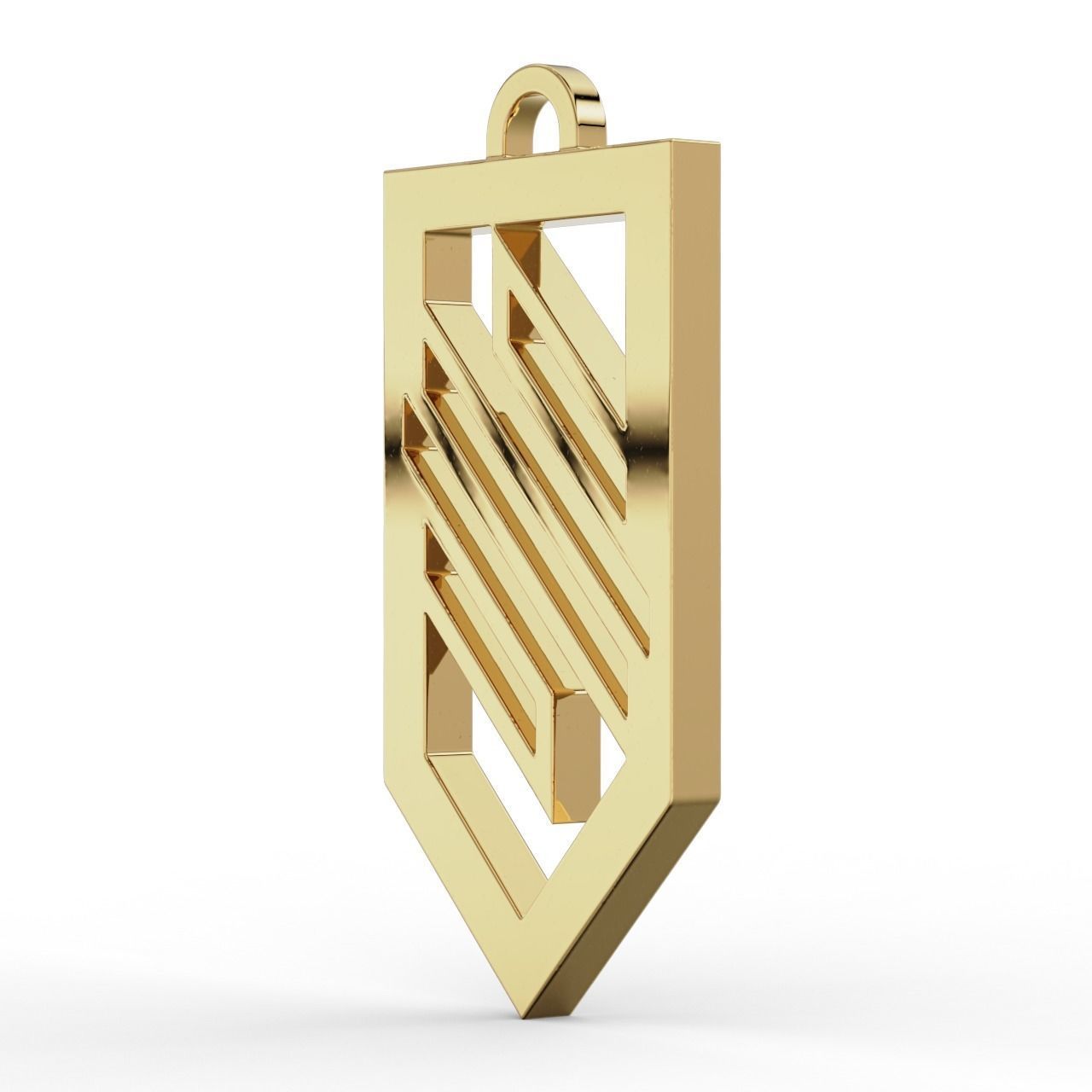 Pendant Logo of the Ukrainian troops of Azov  3D print model_3