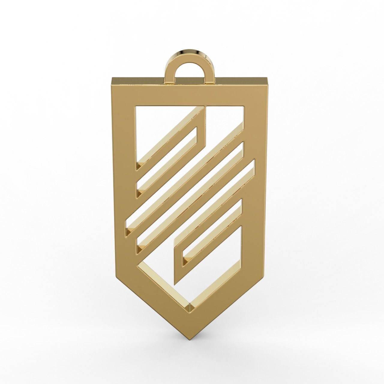 Pendant Logo of the Ukrainian troops of Azov  3D print model_6