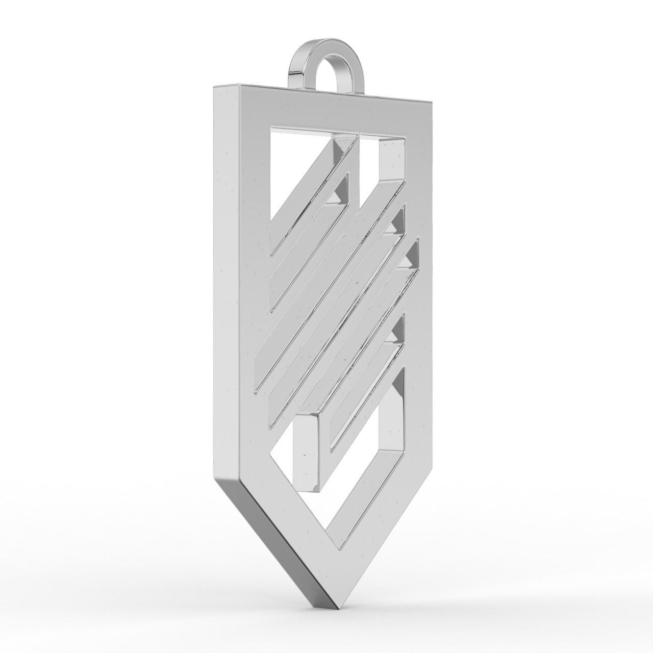 Pendant Logo of the Ukrainian troops of Azov  3D print model_10