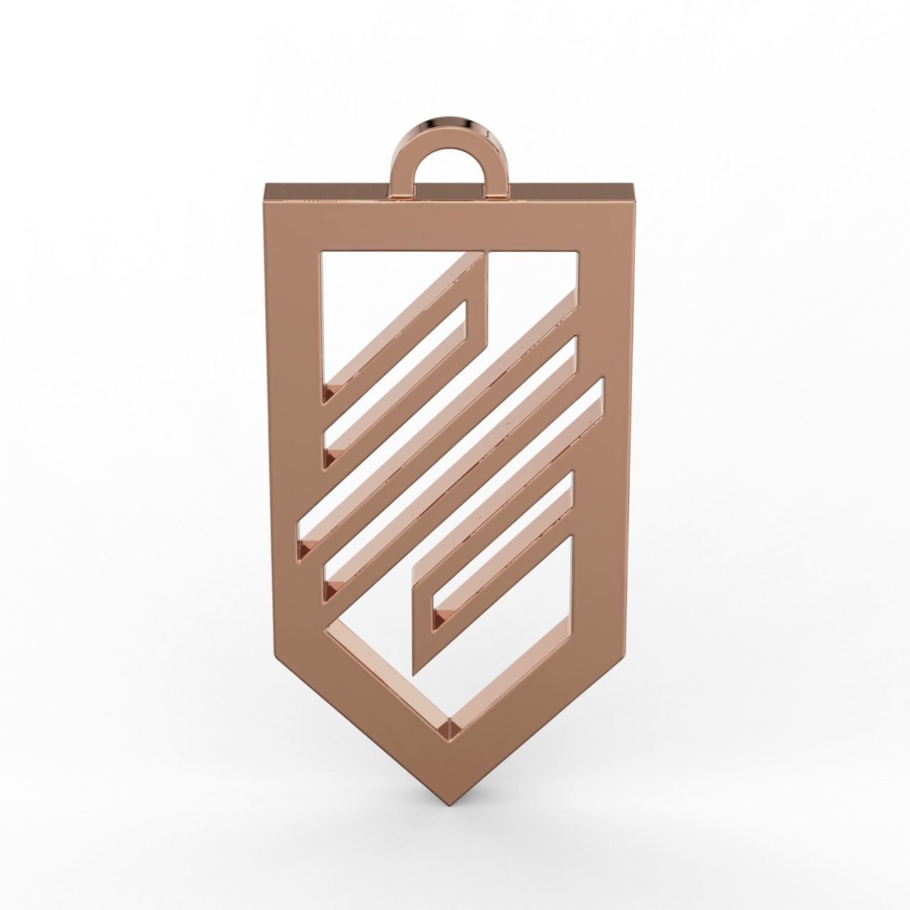 Pendant Logo of the Ukrainian troops of Azov  3D print model_7