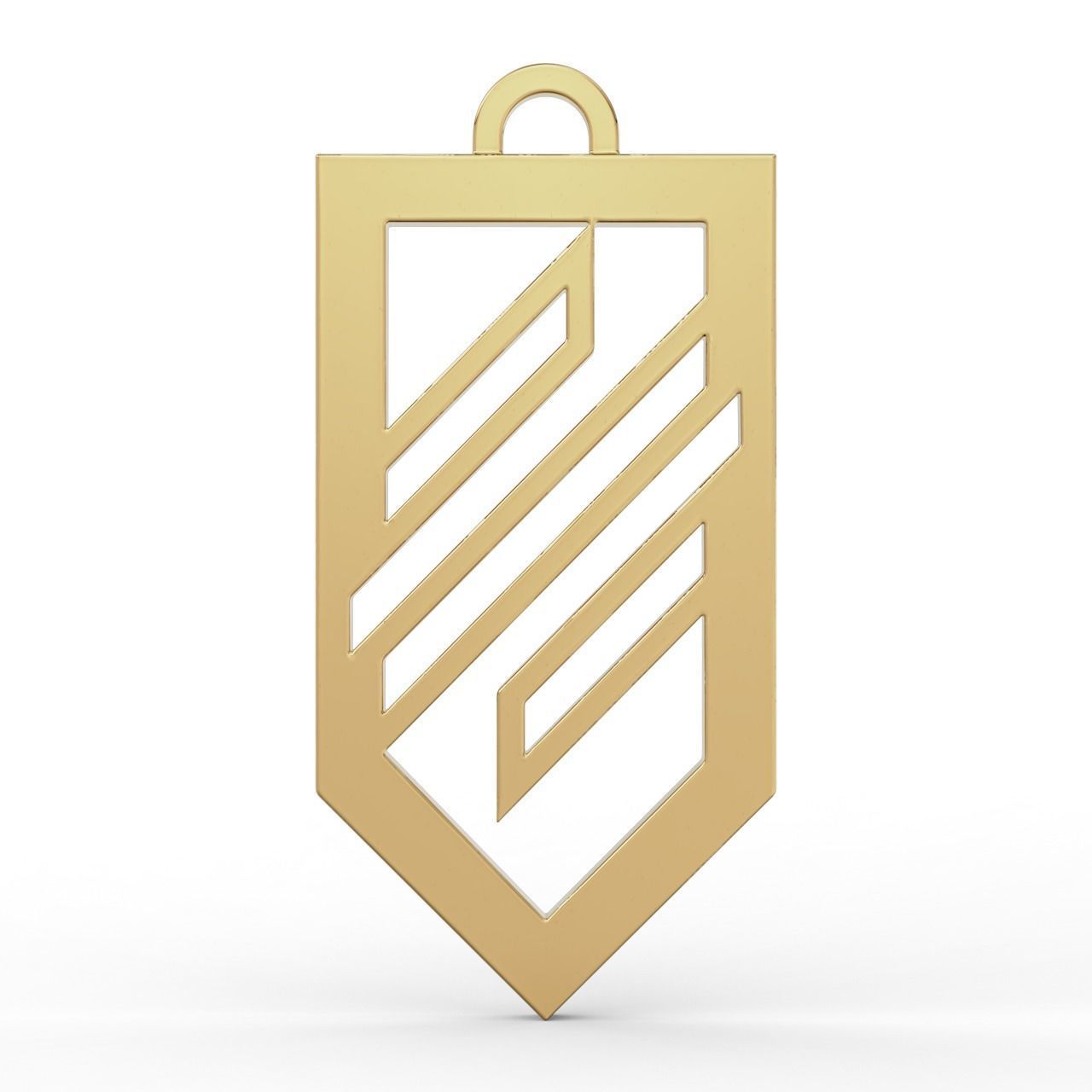 Pendant Logo of the Ukrainian troops of Azov  3D print model_14